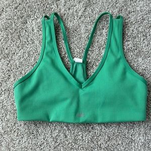 Alo Airlift ribbed Jump Start V neck bra